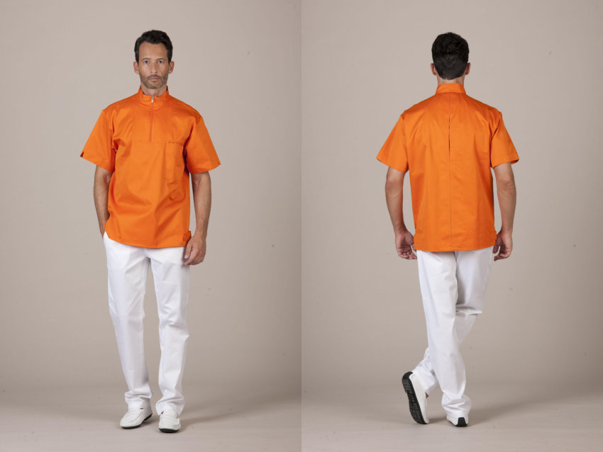 Camice Malta Arancione Uomo