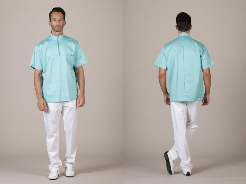 Camice Malta Celeste Uomo